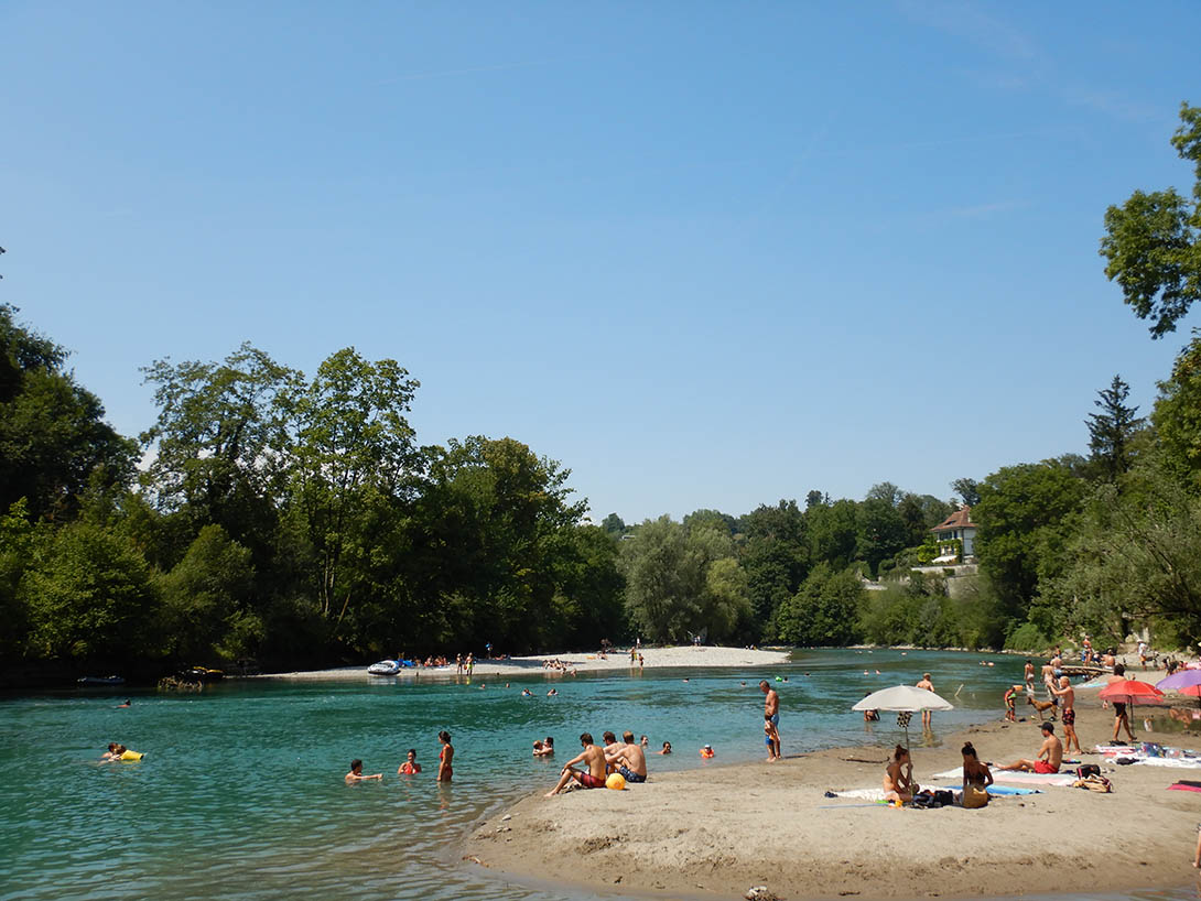 Badegewässer - Aare bei Bremgarten bei Bern